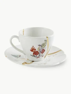 Espressokopje Kintsugi met schoteltje^SELETTI Outlet
