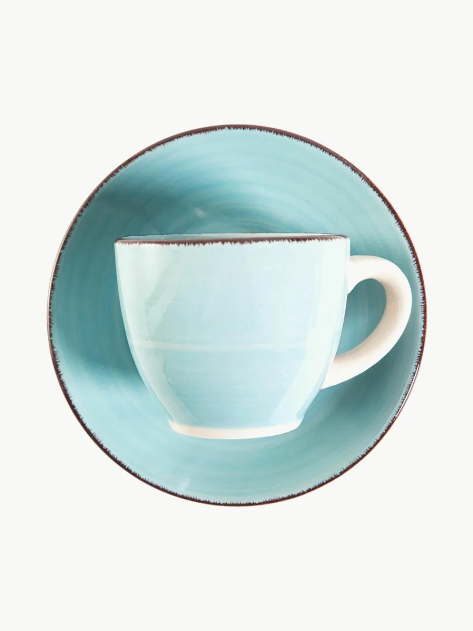 Espressokopjes Baita Acqua met schoteltjes, set van 6^Villa D'Este Home Tivoli Clearance