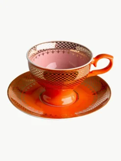Espressokopjes Grandma met schoteltjes, set van 4^Pols Potten Outlet