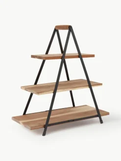 Etagère Serve van acaciahout^ladelle Discount