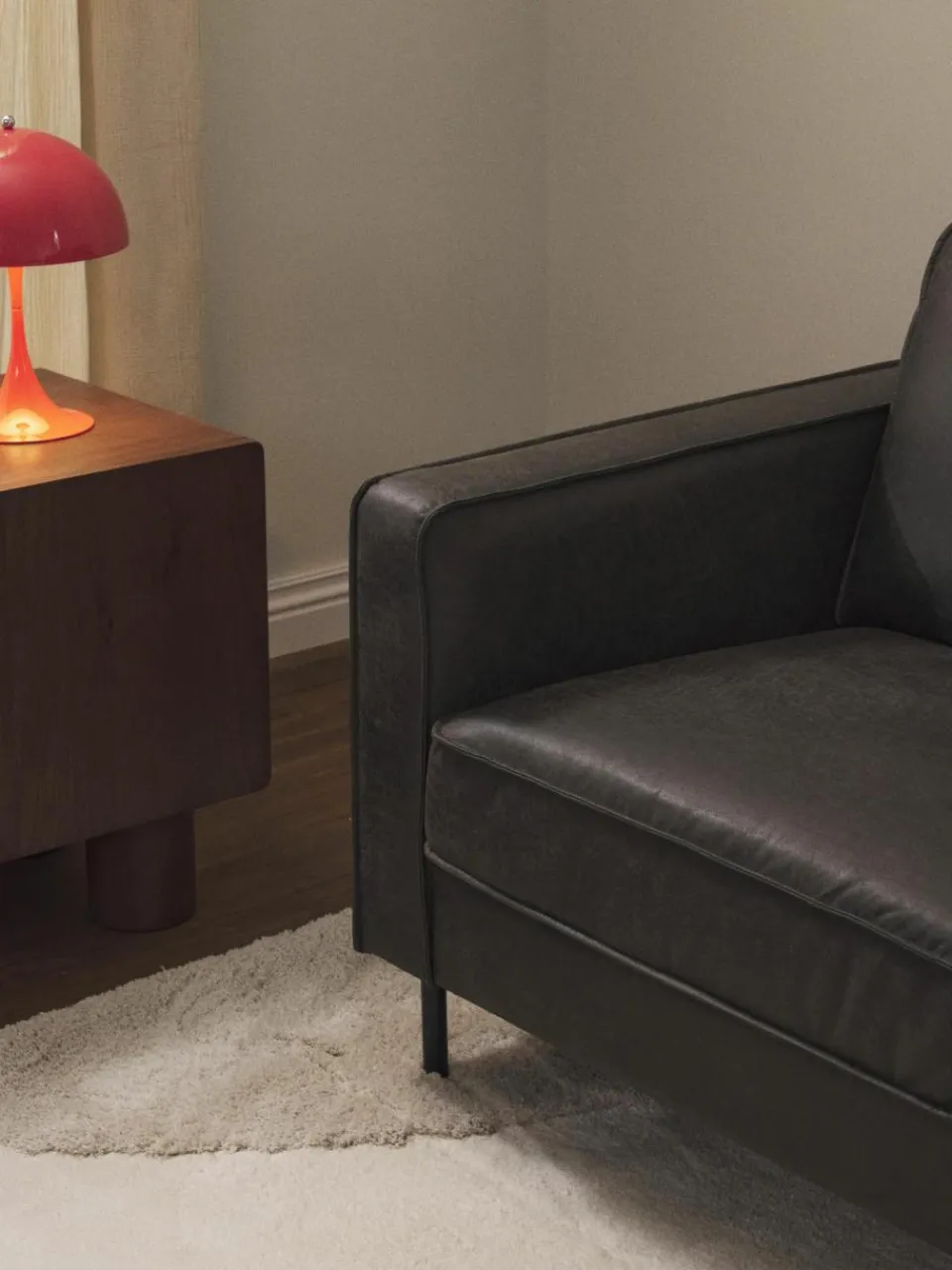 Fauteuil Hunter van gerecycled leer^Westwing Collection Outlet