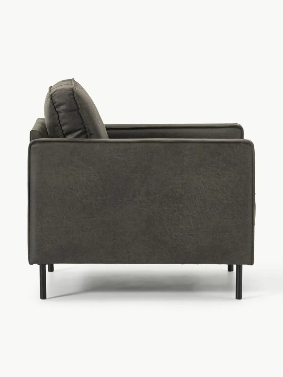 Fauteuil Hunter van gerecycled leer^Westwing Collection Outlet