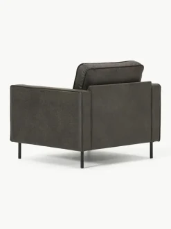 Fauteuil Hunter van gerecycled leer^Westwing Collection Outlet