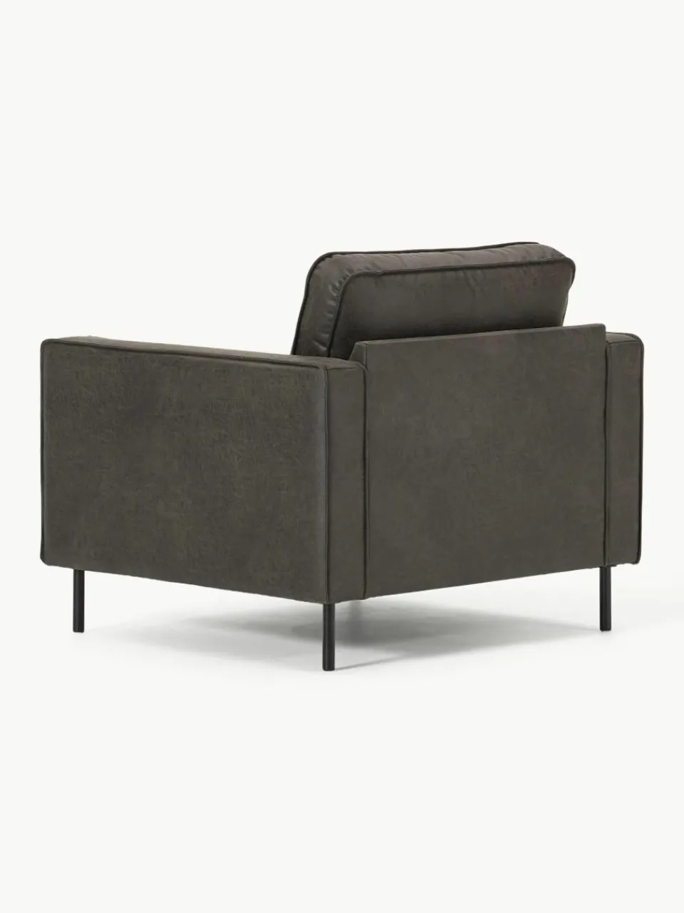 Fauteuil Hunter van gerecycled leer^Westwing Collection Outlet