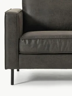 Fauteuil Hunter van gerecycled leer^Westwing Collection Outlet