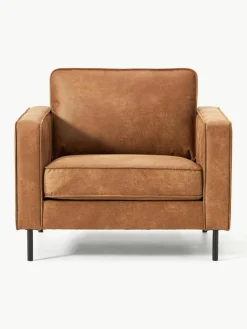 Fauteuil Hunter van gerecycled leer^Westwing Collection New