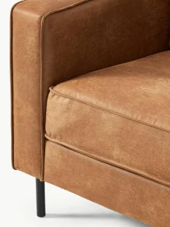 Fauteuil Hunter van gerecycled leer^Westwing Collection New