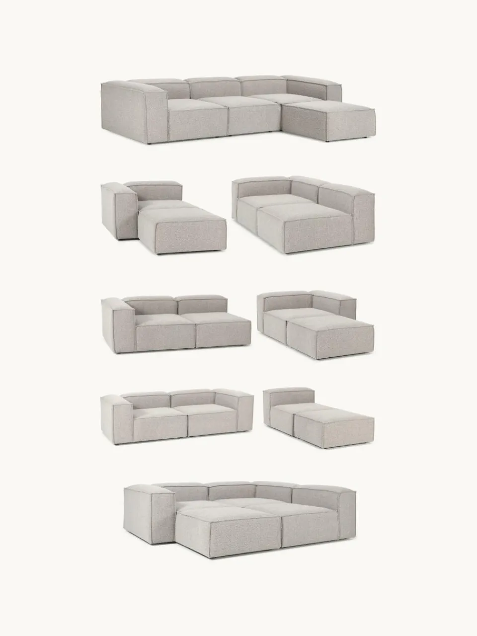 Fauteuil Lennon uit bouclé^Westwing Collection Outlet