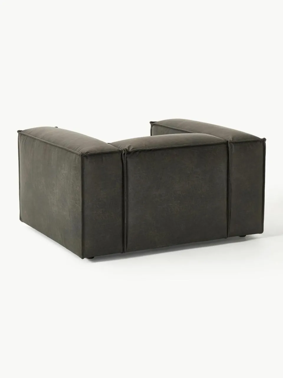 Fauteuil Lennon van gerecycled leer^Westwing Collection Discount