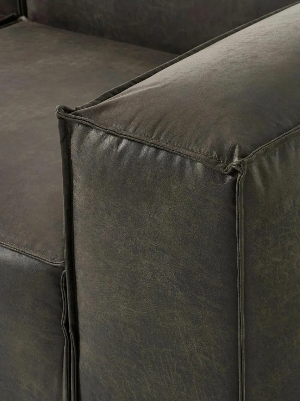 Fauteuil Lennon van gerecycled leer^Westwing Collection Discount