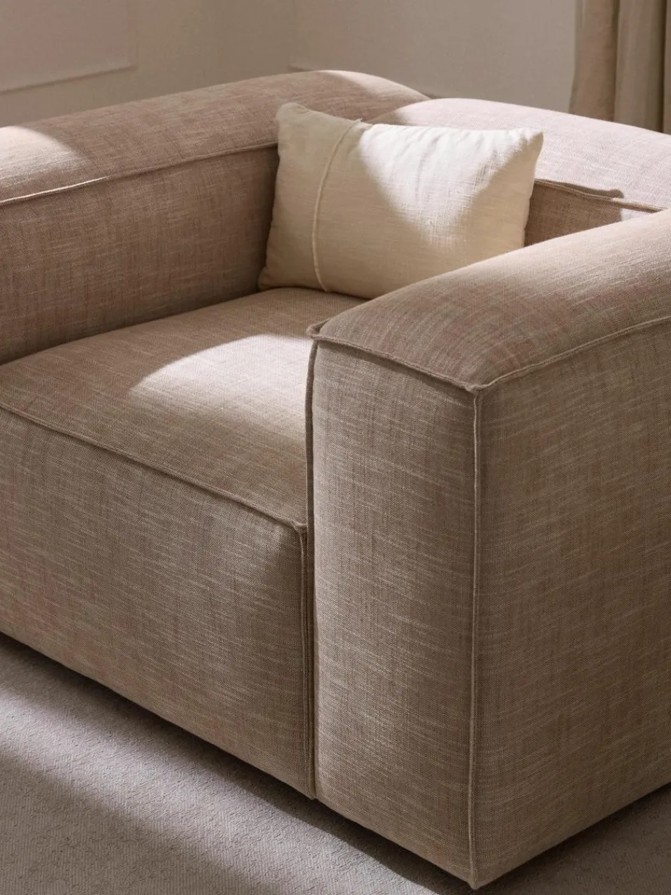 Fauteuil Lennon van linnenmix^Westwing Collection Clearance