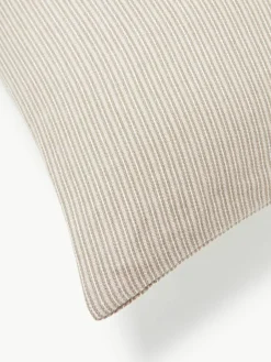 Flanellen kussenhoes Javon met fijne strepen^Westwing Collection Sale