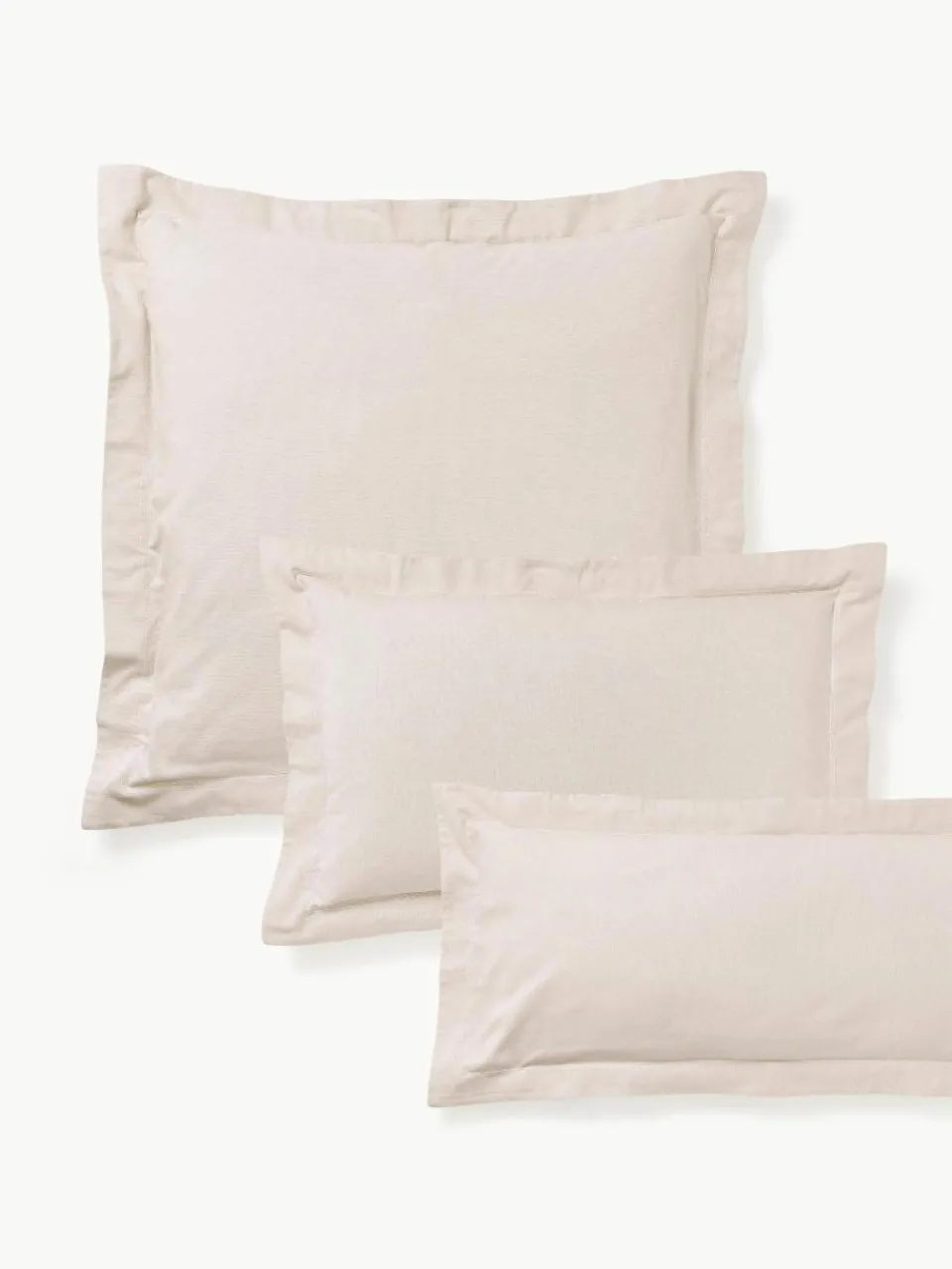 Flanellen kussenhoes Laia met bies^Westwing Collection Sale
