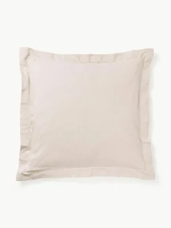 Flanellen kussenhoes Laia met bies^Westwing Collection Sale