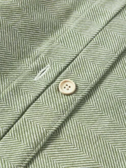 Flanellen kussenhoes Wanda met visgraatpatroon^Westwing Collection Online