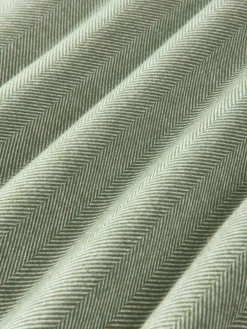 Flanellen kussenhoes Wanda met visgraatpatroon^Westwing Collection Online