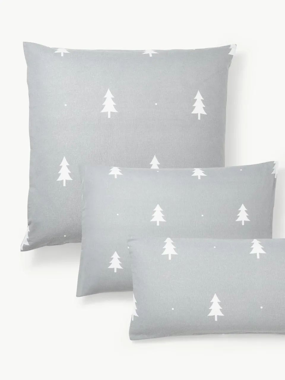 Flanellen kussenhoes X-mas Tree met kerstmotief^Westwing Collection Sale