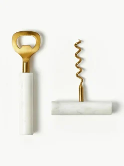 Flesopener Agata met marmeren handvat, set van 2^Westwing Collection Hot