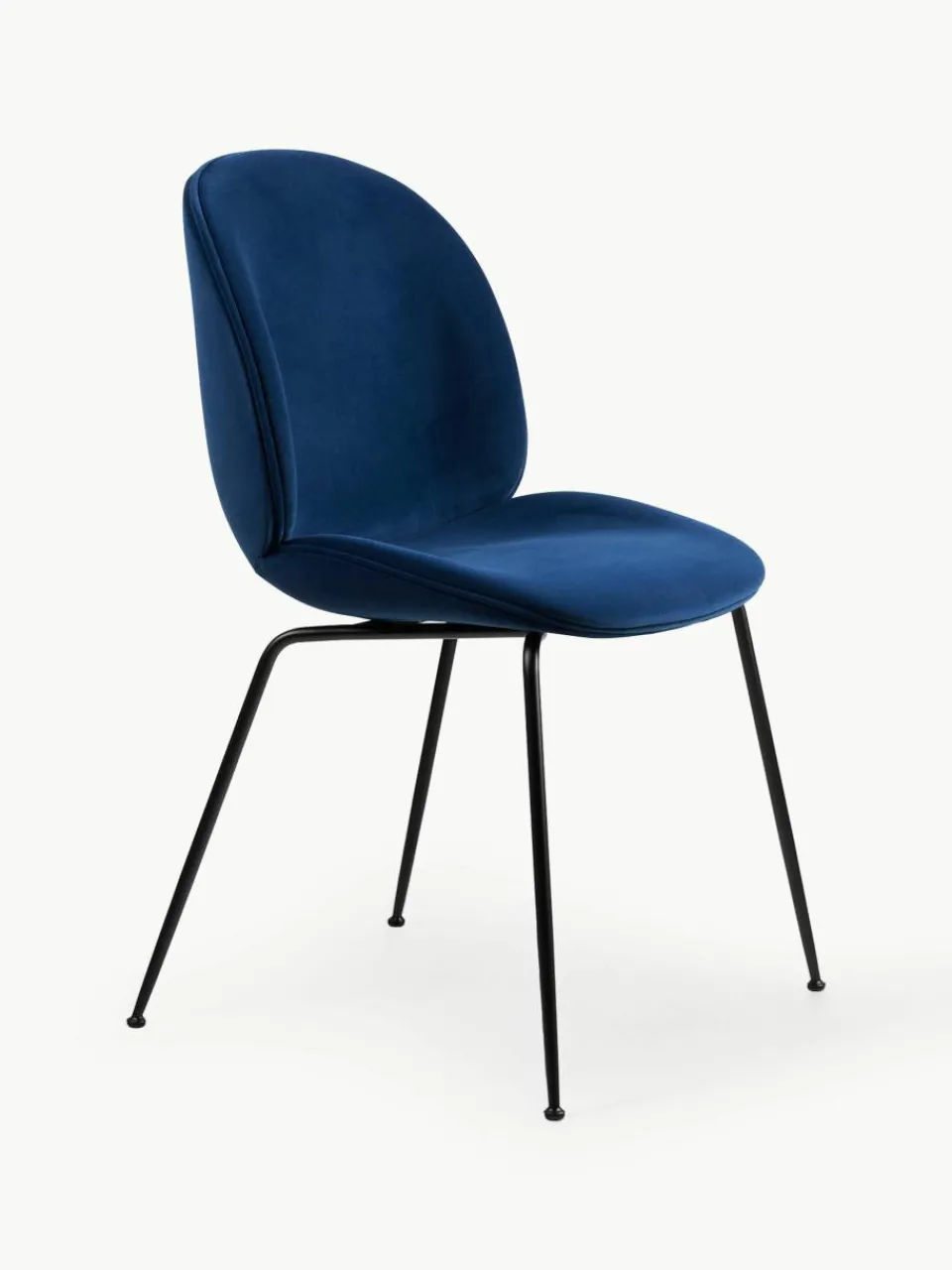Fluweel gestoffeerde stoel Beetle^GUBI Hot