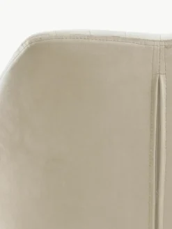 Fluwelen armstoel Emilia met metalen poten^Westwing Outlet