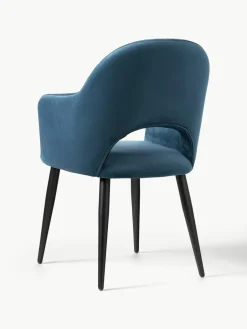 Fluwelen armstoel Rachel^Westwing Collection Outlet