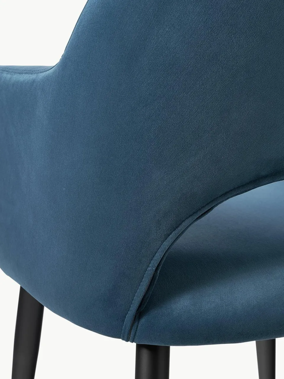 Fluwelen armstoel Rachel^Westwing Collection Outlet