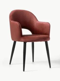 Fluwelen armstoel Rachel^Westwing Collection Online