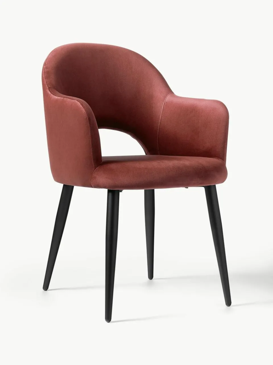 Fluwelen armstoel Rachel^Westwing Collection Online