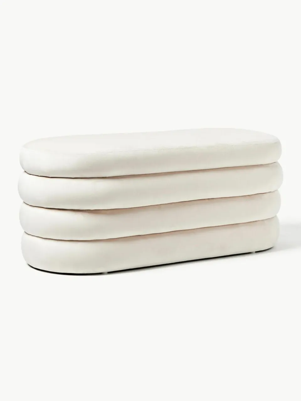 Fluwelen bank Alto met opbergruimte^Westwing Collection Best
