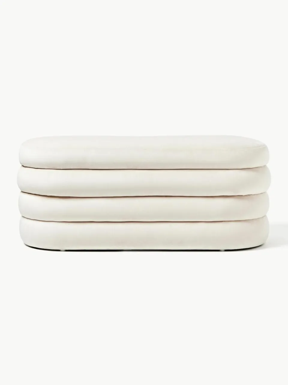 Fluwelen bank Alto met opbergruimte^Westwing Collection Best