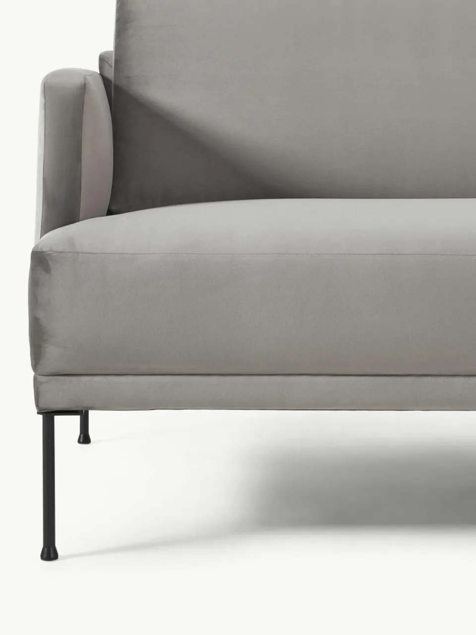 Fluwelen bank Fluente (3-zits)^Westwing Collection Hot