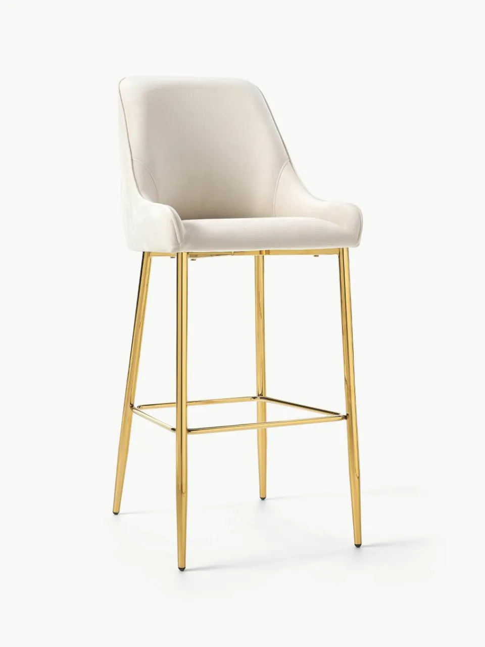 Fluwelen barstoel Ava^Westwing Collection Online