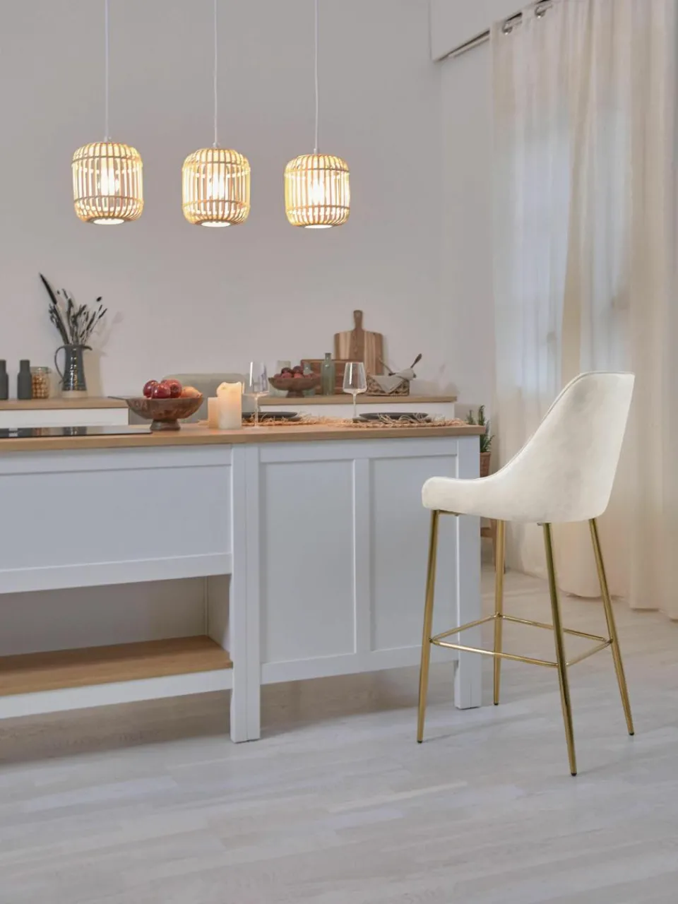 Fluwelen barstoel Ava^Westwing Collection Online