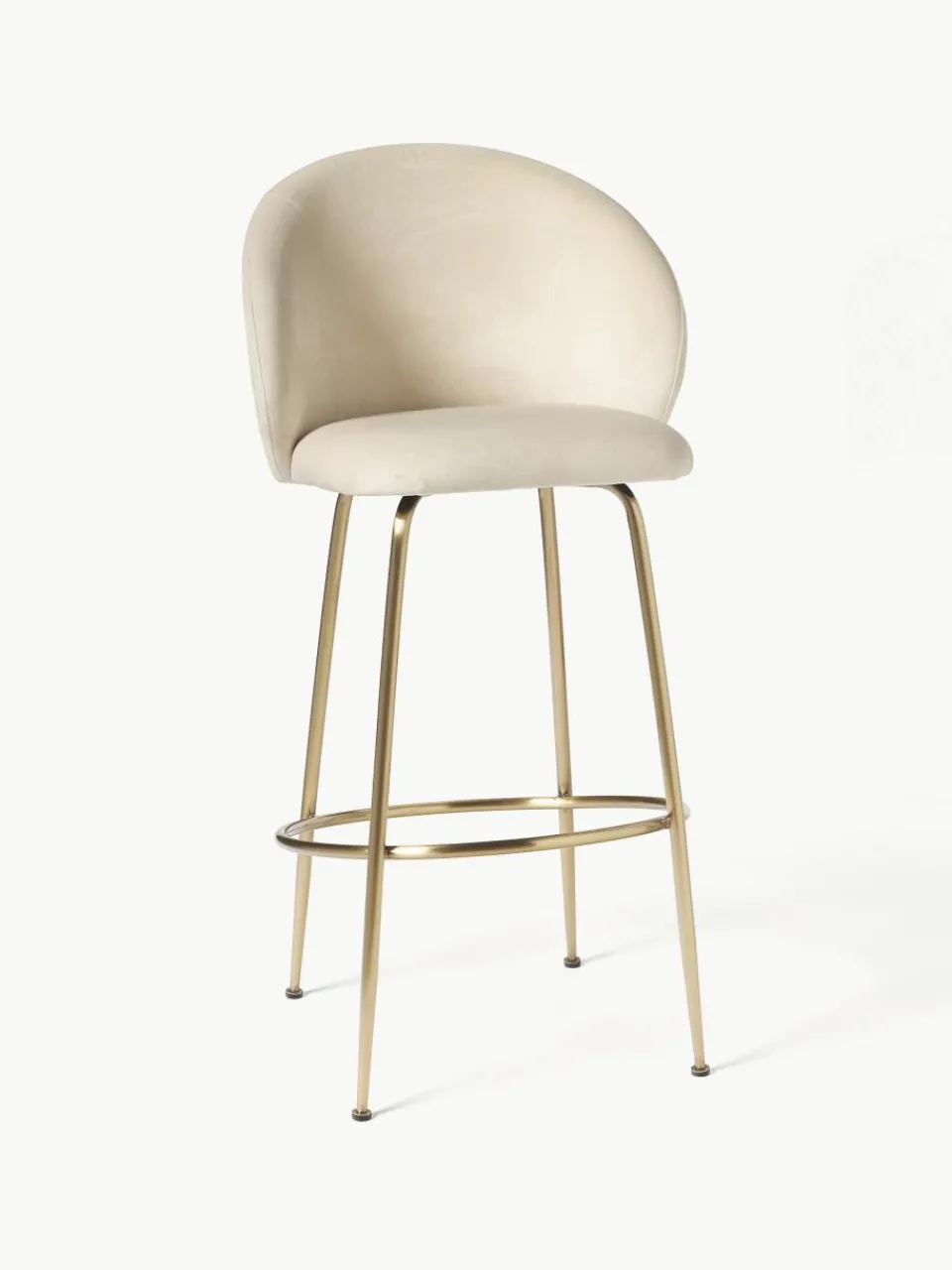 Fluwelen barstoel Luisa^Westwing Collection Outlet