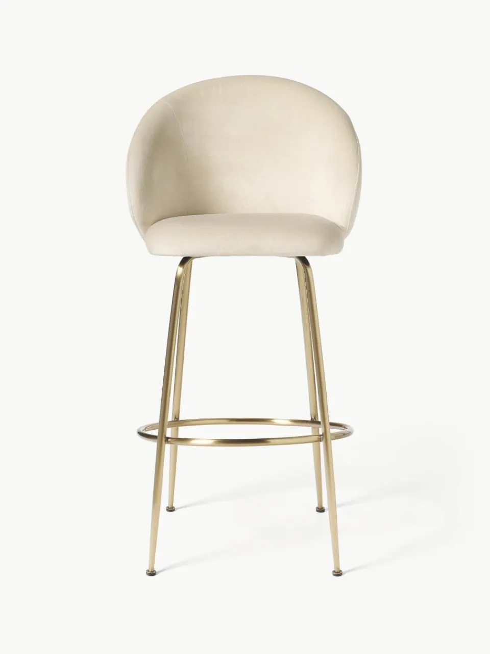 Fluwelen barstoel Luisa^Westwing Collection Outlet