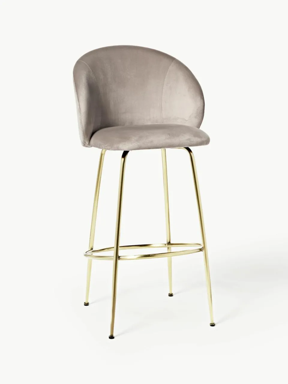 Fluwelen barstoel Luisa^Westwing Collection Hot