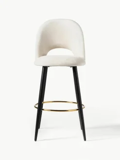 Fluwelen barstoel Rachel^Westwing Collection New