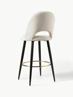 Fluwelen barstoel Rachel^Westwing Collection New