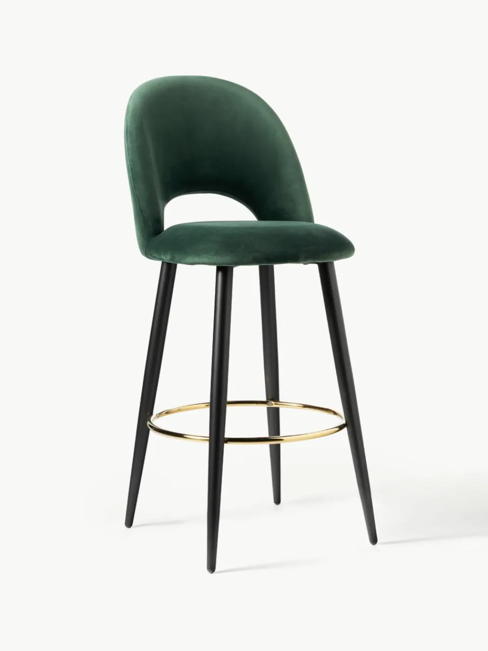 Fluwelen barstoel Rachel^Westwing Collection Best