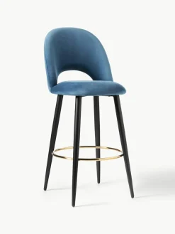 Fluwelen barstoel Rachel^Westwing Collection Online