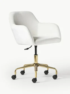 Fluwelen bureaustoel Lucie^Westwing Collection Hot
