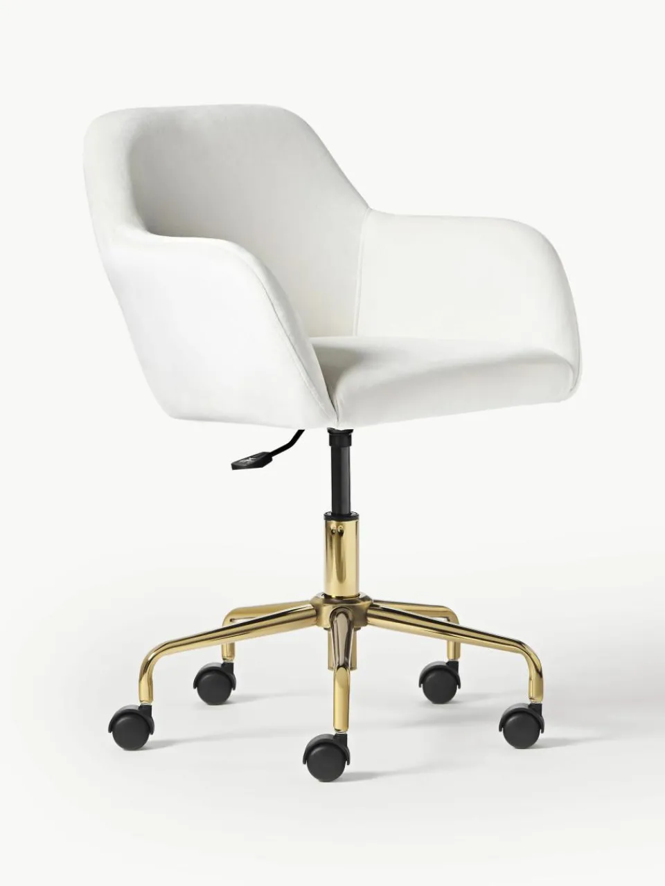 Fluwelen bureaustoel Lucie^Westwing Collection Hot