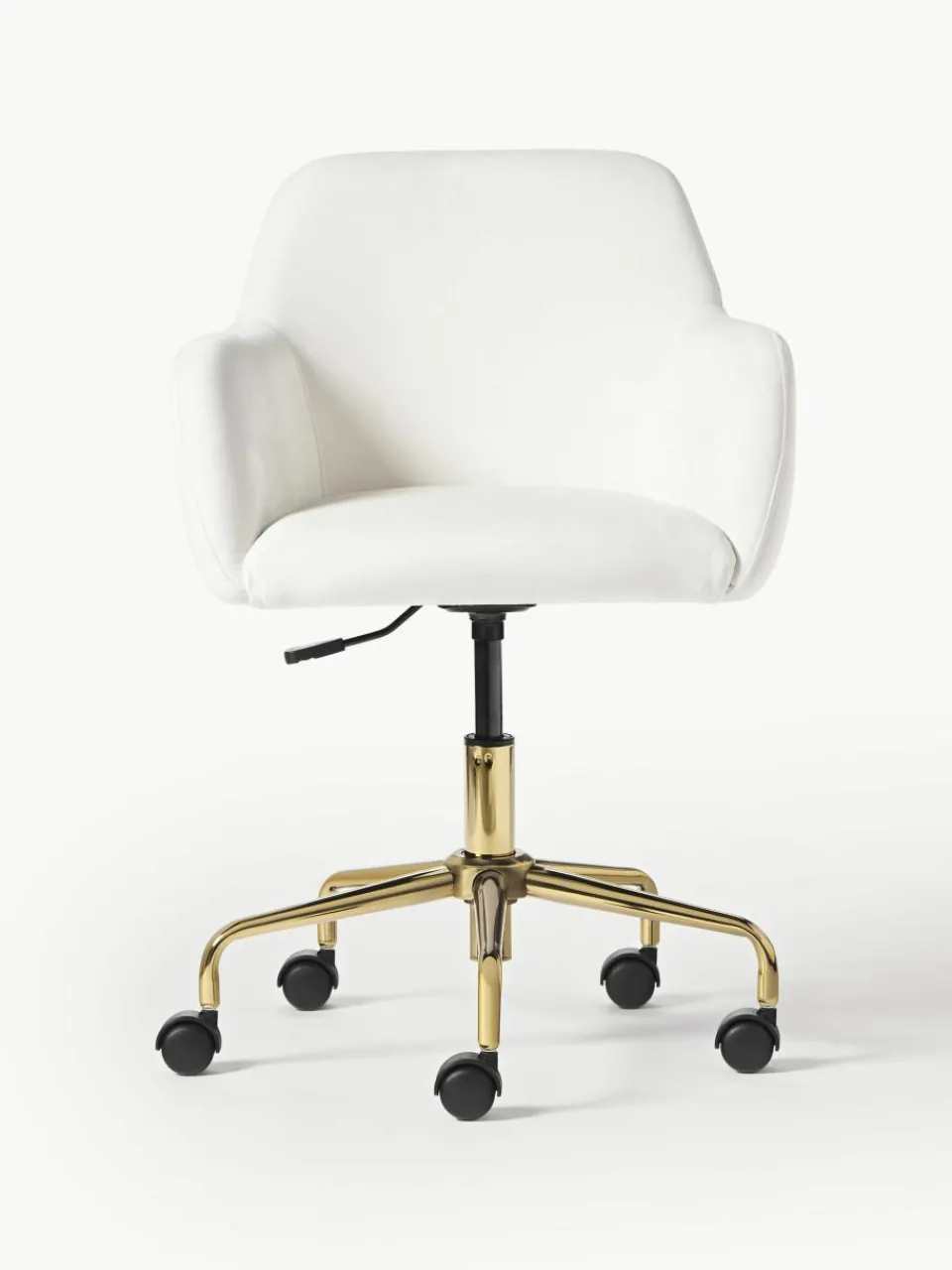 Fluwelen bureaustoel Lucie^Westwing Collection Hot
