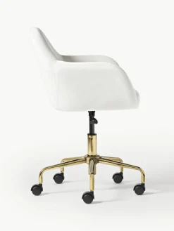 Fluwelen bureaustoel Lucie^Westwing Collection Hot