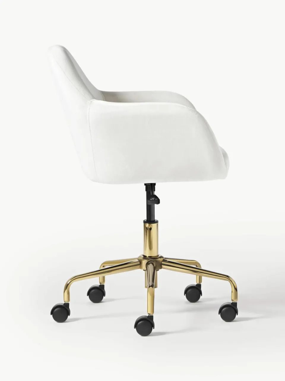 Fluwelen bureaustoel Lucie^Westwing Collection Hot