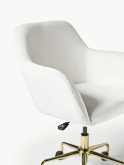 Fluwelen bureaustoel Lucie^Westwing Collection Hot