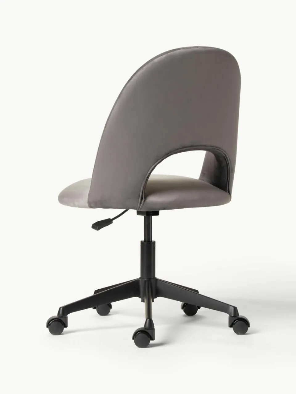 Fluwelen bureaustoel Rachel, in hoogte verstelbaar^Westwing Collection Outlet
