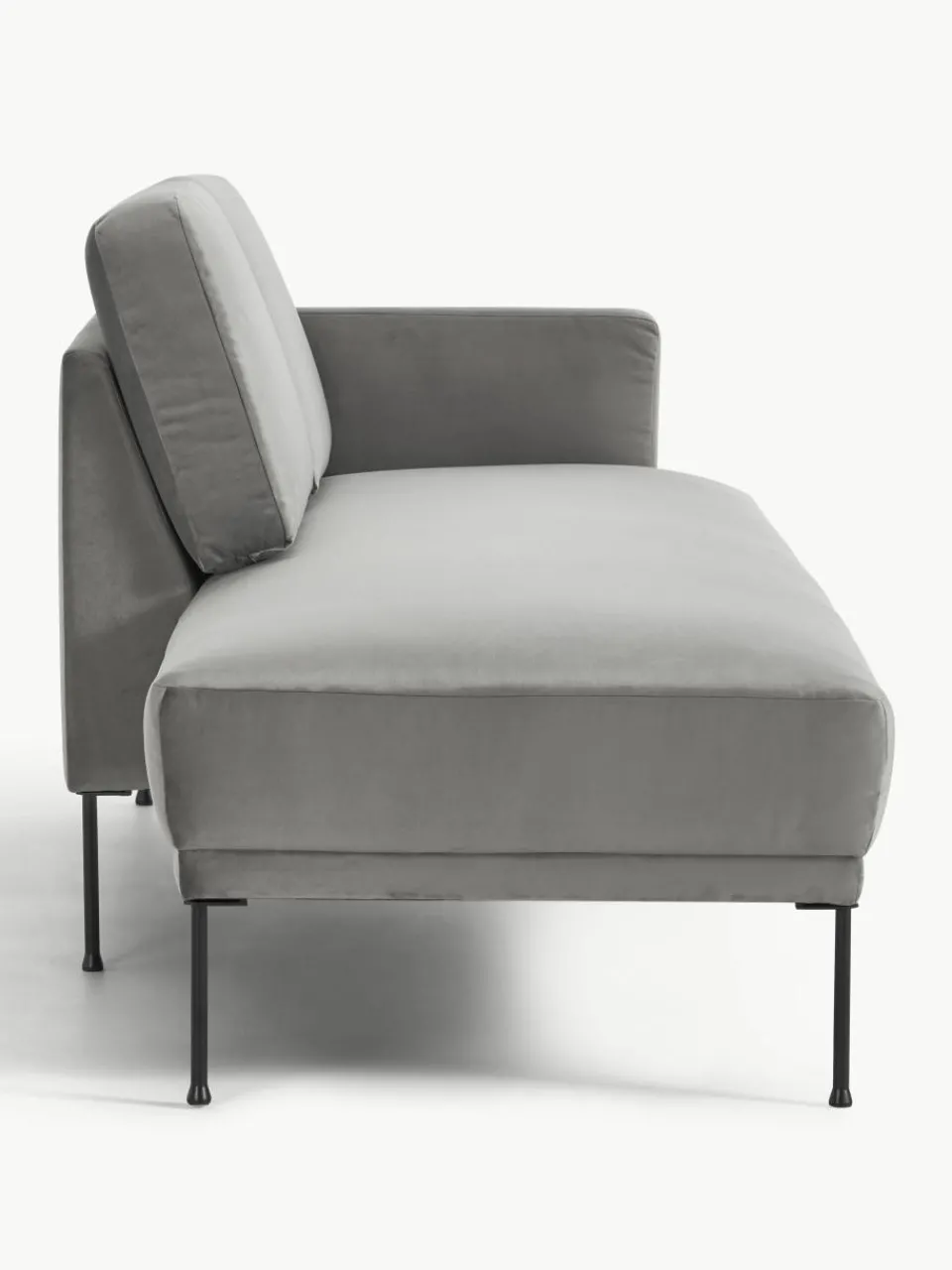 Fluwelen chaise longue Fluente^Westwing Collection Online