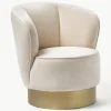 Fluwelen cocktailfauteuil Olivia^Westwing Collection Fashion