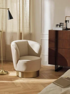 Fluwelen cocktailfauteuil Olivia^Westwing Collection Fashion